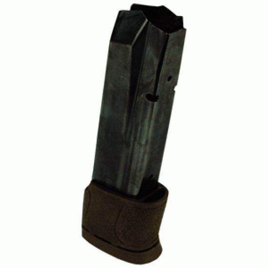 SMITH & WESSON MAGAZINE M&P45 14-ROUNDS W/FINGER EXT. BLACK/BROWN BASE