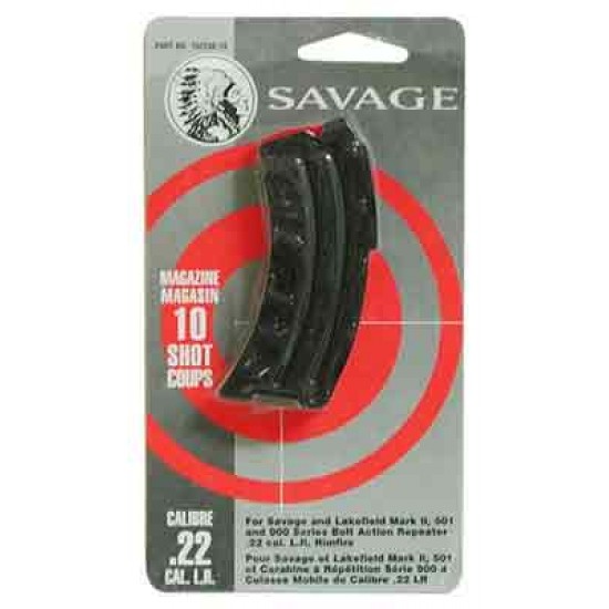 SAVAGE MAGAZINE MKII SERIES .22LR/.17HM2 10-RND BLUED