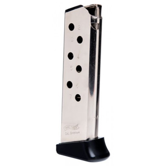 WALTHER MAGAZINE PPK/S .380 ACP 7 RD. FINGER REST NICKEL