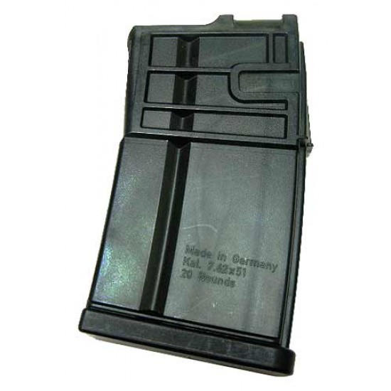 HK MAGAZINE MR762 7.62X51 20RD TRANSLUCENT SMOKE POLYMER