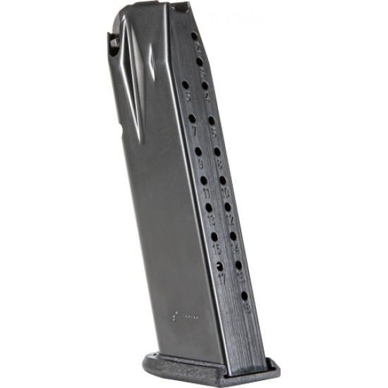WALTHER MAGAZINE PDP FULL-SIZE 9MM LUGER 18-RNDS BLUED STEEL