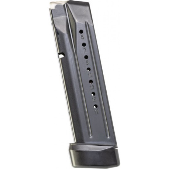 SMITH & WESSON MAGAZINE M&P9 M2.0 PC COMPETITOR 17 RD BLK ALUMINUM