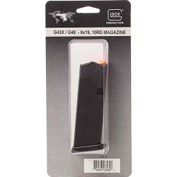 GLOCK MAGAZINE G43X/G48 9MM LUGER 10-ROUNDS GLOCK MAGAZINE G43X/G48 9MM LUGER 10-ROUNDS