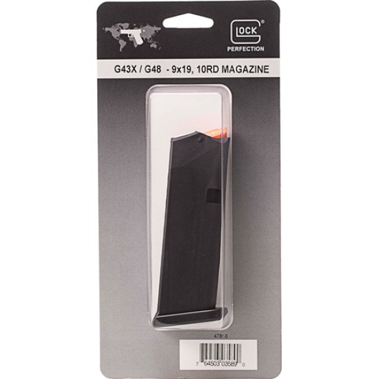 GLOCK MAGAZINE G43X/G48 9MM LUGER 10-ROUNDS