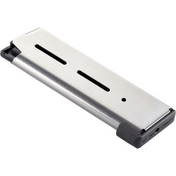 WILSON MAGAZINE 1911 10MM 9RD FULL SIZE W/STD PAD STAINLESS WILSON MAGAZINE 1911 10MM 9RD FULL SIZE W/STD PAD STAINLESS