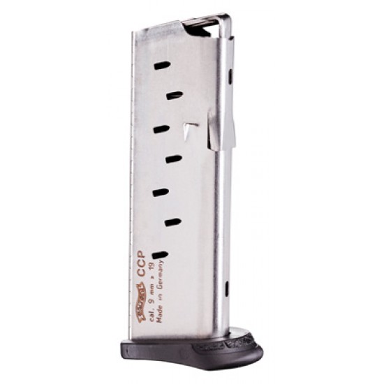 WALTHER MAGAZINE CCP 9MM 8-ROUNDS STAINLESS STEEL