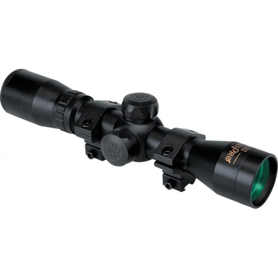 KONUS SCOPE KONUSPRO RIMFIRE 4X32 30/30 RETICLE W/RINGS