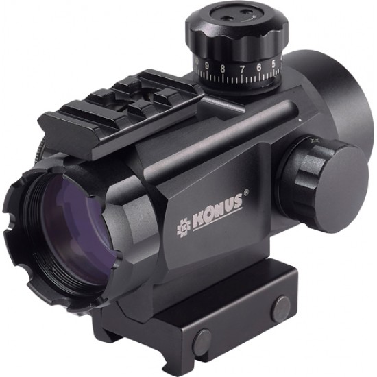 KONUS RED/GREEN DOT KONUSIGHT 1X35 4-INTERCHANGEABLE RETICLE