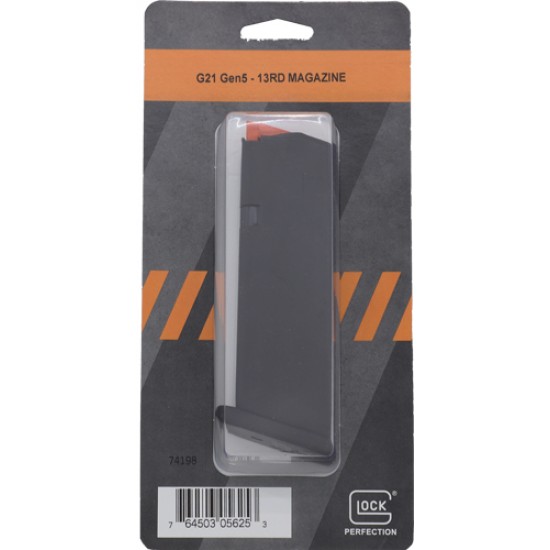 GLOCK OEM MAGAZINE GEN5 G21 45ACP 13RD ORANGE FOLLOWER