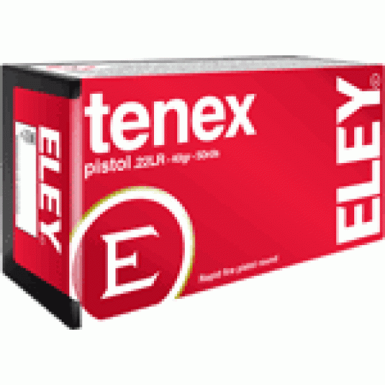 ELEY TENEX PISTOL 22LR 40GR. ROUND NOSE 50 PACK