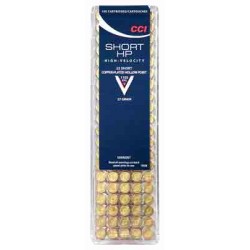 CCI AMMO .22 SHORT 1080FPS. 27GR. LEAD-HP 100-PK.