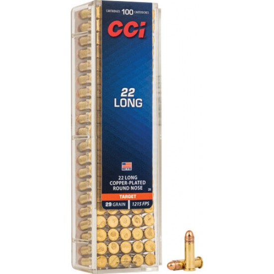 CCI 22 CB LONG 29GR COPPER RN 1215FPS 100RD 50BX/CASE