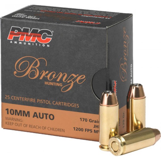 PMC AMMO 10MM AUTO 170GR. JHP 25-PACK