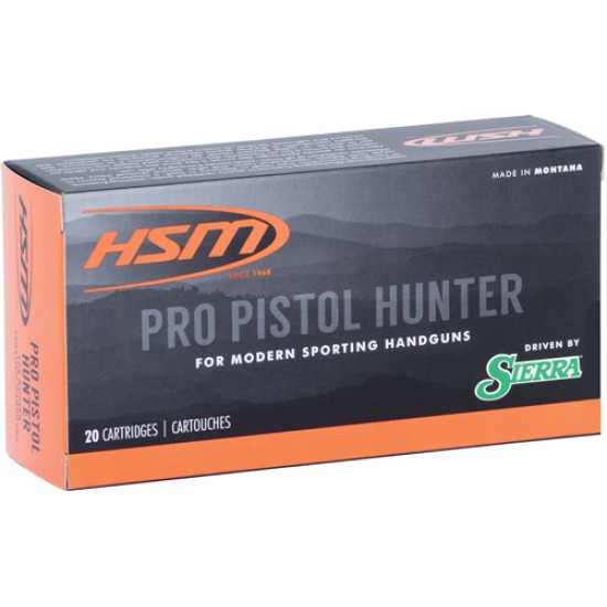 HSM AMMO PRO PISTOL 10MM 180GR SIERRA JHP 20-PACK