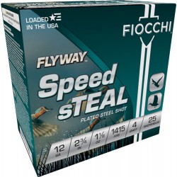 FIOCCHI FLYWAY STEAL 12GA 2.75 #4 1415FPS 1-1/8 25RD 10BX/CS