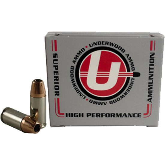 UNDERWOOD AMMO 9MM LUGER +P 124GR. XTP JHP 20-PACK