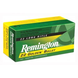 REMINGTON AMMO .22 LONG RIFLE 50-PK HIGH VELOCITY 40GR. PLATED LEAD ROUND NOSE