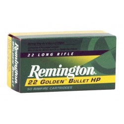 REMINGTON AMMO .22 LONG RIFLE 50-PK HIGH VELOCITY 36GR. LEAD-HP