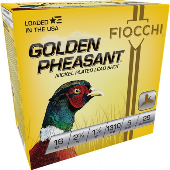 FIOCCHI GOLDEN PHEASANT 16GA. 2.75