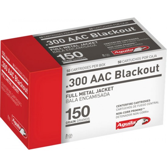 AGUILA AMMO .300AAC BLACKOUT 150GR. FMJ 50-PACK