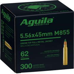 AGUILA AMMO 5.56X45MM 62GR. GREEN TIP 300-PACK