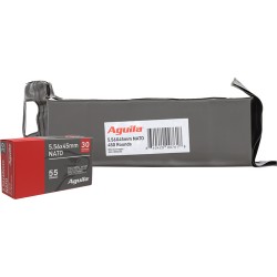 AGUILA 5.56X45 55GR FMJ 450RD BATTLE PACKS 5/BATTLE PER CASE AGUILA 5.56X45 55GR FMJ 450RD BATTLE PACKS 5/BATTLE PER CASE
