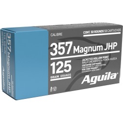 AGUILA 357 MAG 125GR JHP 50RD 10BX/CS AGUILA 357 MAG 125GR JHP 50RD 10BX/CS