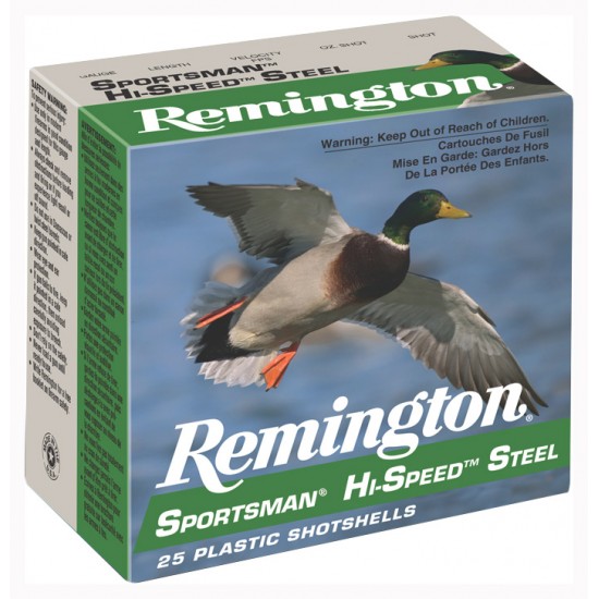REMINGTON AMMO HI-SPEED STEEL 25-PK 12GA. 3