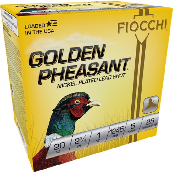 FIOCCHI GOLDEN PHEASANT 20GA. 2.75