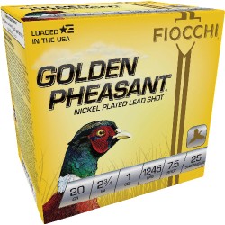 FIOCCHI GOLDEN PHEASANT 20GA. 2.75