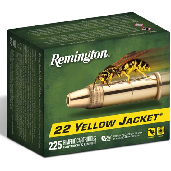 REMINGTON YELLOW JACKET 22LR 33GR TC LEAD-HP 225RD 10BX/CS