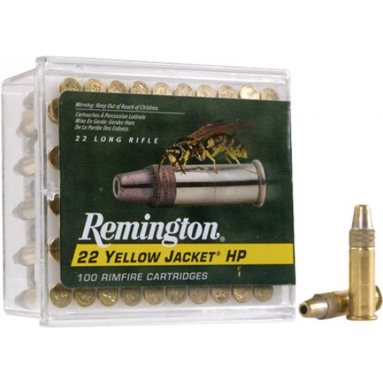 REMINGTON YELLOW JACKET 22LR 33GR TC LEAD-HP 100RD 50BX/CS