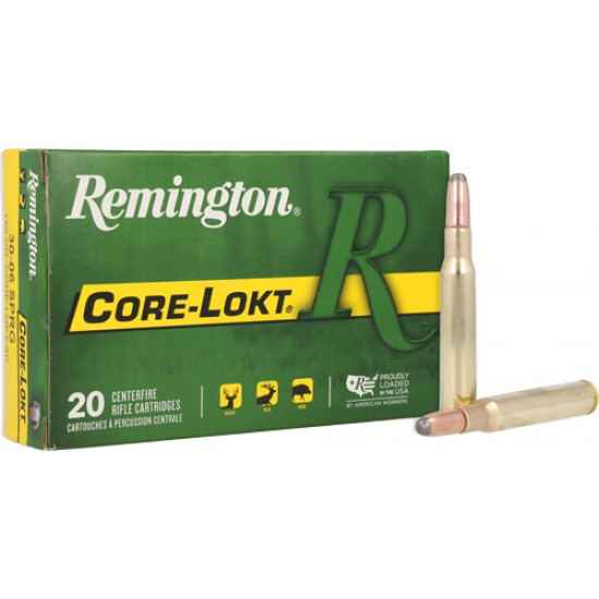 REMINGTON 30-06 180GR CORE-LOKT SP 20RD 10BX/CS
