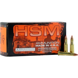 HSM AMMO .218 BEE 35GR. V-MAX 50-PACK