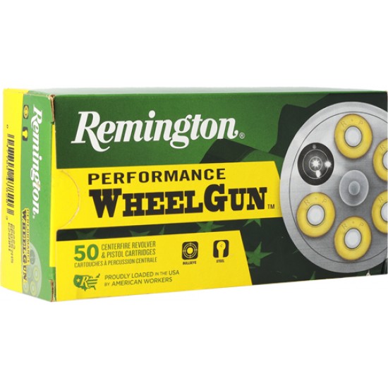 REMINGTON 357 MAG 158GR LEAD SWC WHEELGUN 50RD 10BX/CS