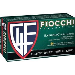 FIOCCHI .222 REMINGTON 50GR. V MAX 20-PACK