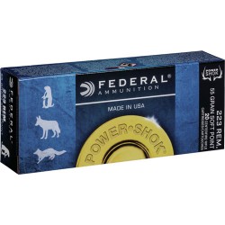 FEDERAL AMMO POWER-SHOK .223 REM. 55GR. SP 20-PACK