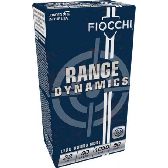 FIOCCHI AMMO .22LR 40GR. LEAD-RN 1050FPS. 50-PACK