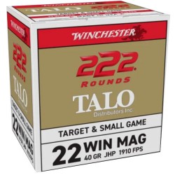 WINCHESTER 22WMR 40GR JHP 222RD 10BX/CS