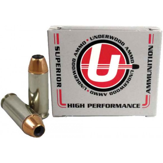 UNDERWOOD 10MM 150GR JHP 20RD 10BX/CS <