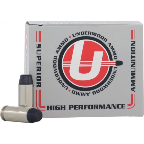 UNDERWOOD AMMO 10MM AUTO 220GR. HARD CAST LEAD FN 20PK