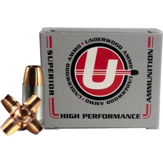 UNDERWOOD AMMO .40SMITH & WESSON 140GR. MAXIUM EXPANSION 20-PACK