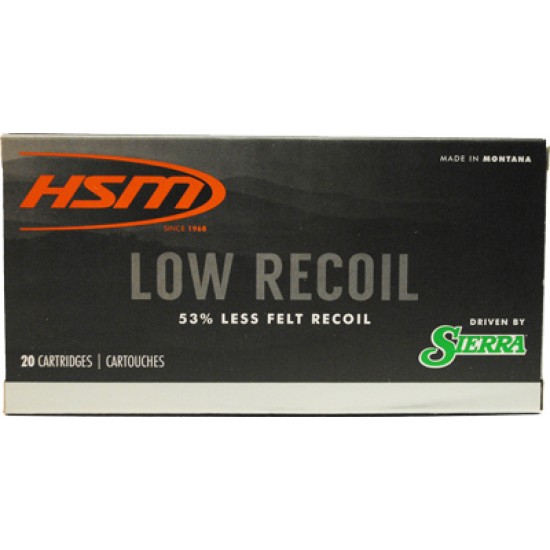 HSM AMMO .270 WINCHESTER 130GR. SBT LOW RECOIL 20-PACK