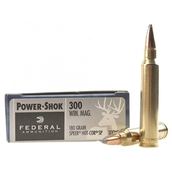 FEDERAL AMMO POWER-SHOK .300 WIN. MAG . 180GR. SP 20-PACK
