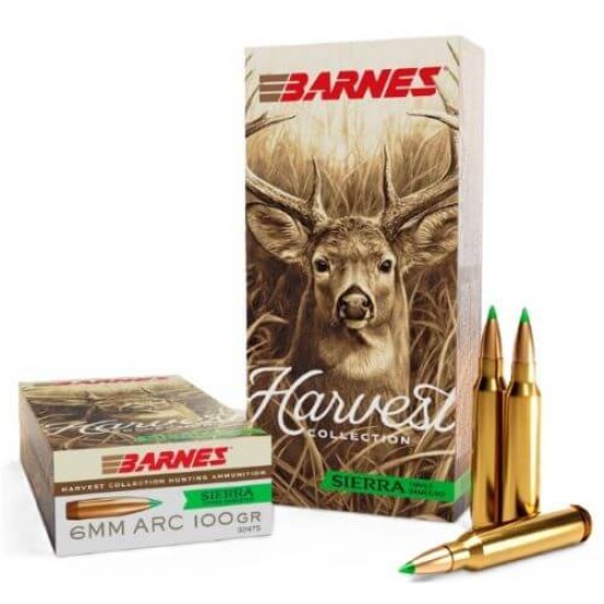 BARNES HARVEST 6MM ARC100GR TIPPED GAMEKING 20RD 10BX/CS