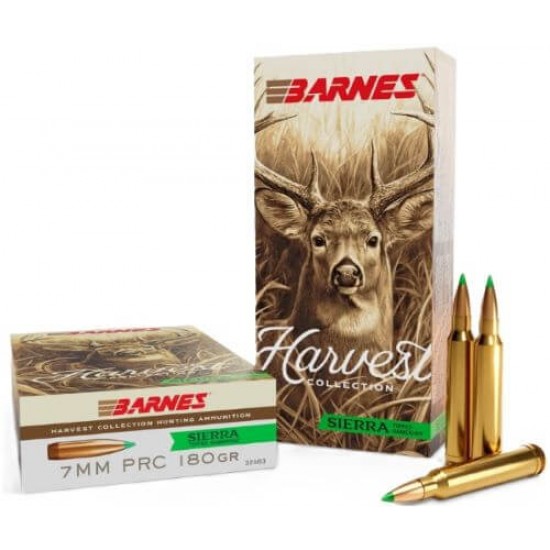 BARNES HARVEST 7MM PRC 180GR TIPPED GAMEKING 20RD 10BX/CS