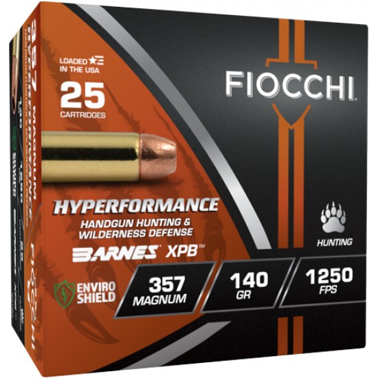 FIOCCHI 357 MAG 140GR XPB 25RD 8BX/CS