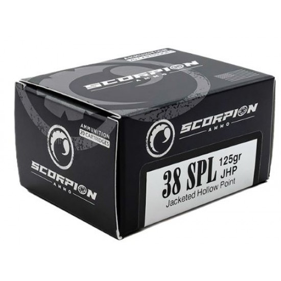 SCORPION 38SPL 125GR JHP 20RD 10BX/CS