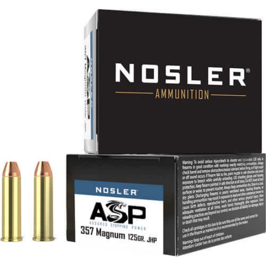 NOSLER 357 MAG 125GR ASP JHP 20RD