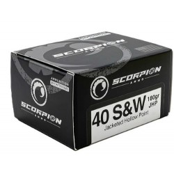 SCORPION 40 S&W 180GR JHP 20RD 10BX/CS